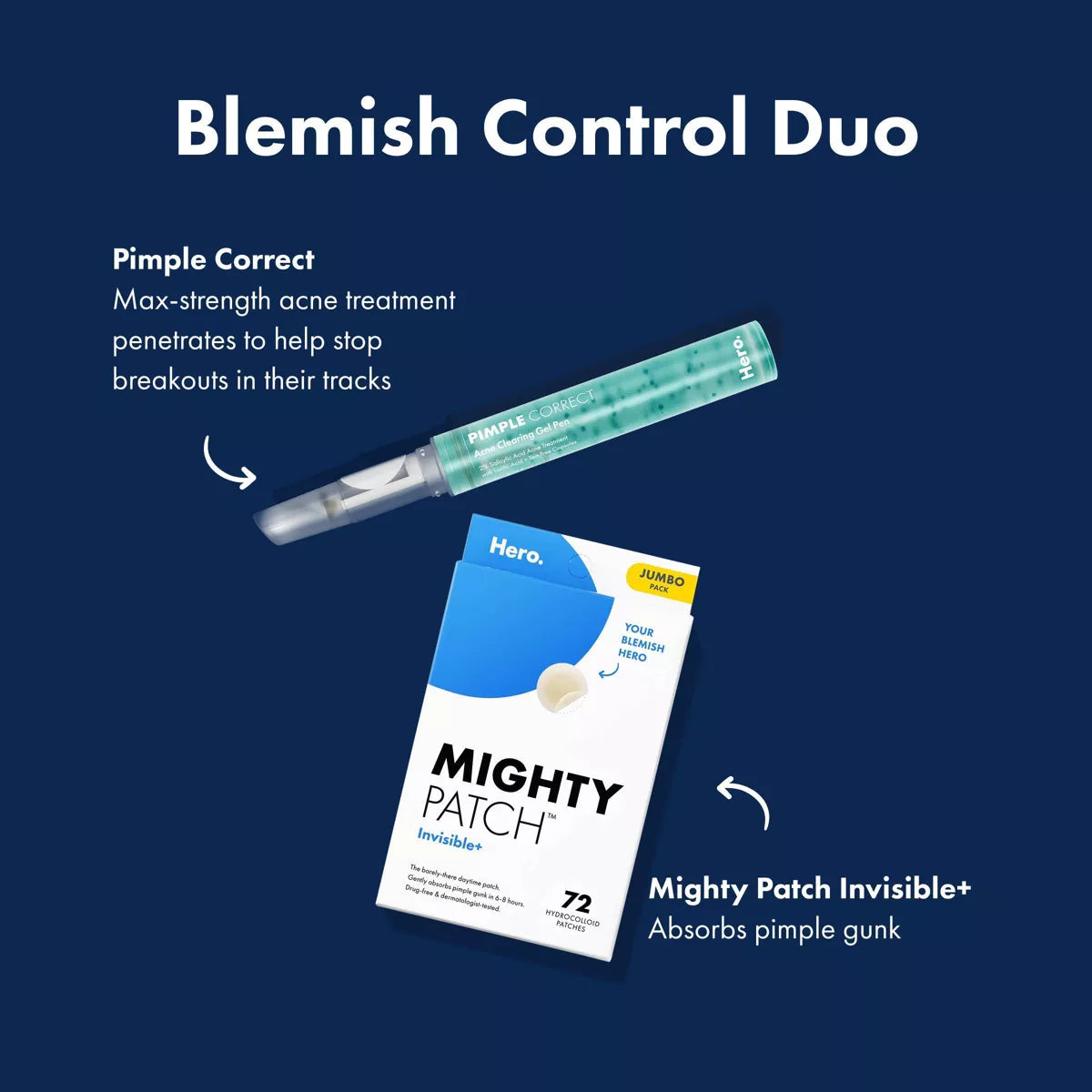 Hero Cosmetics Mighty Patch Invisible - 72Ct