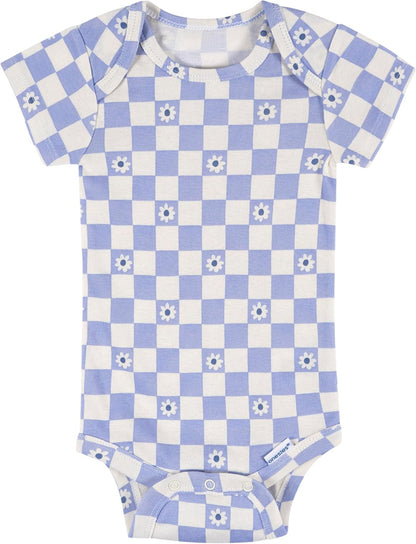 Baby Girls' 8-Pack Short Sleeve Mix & Match Bodysuits