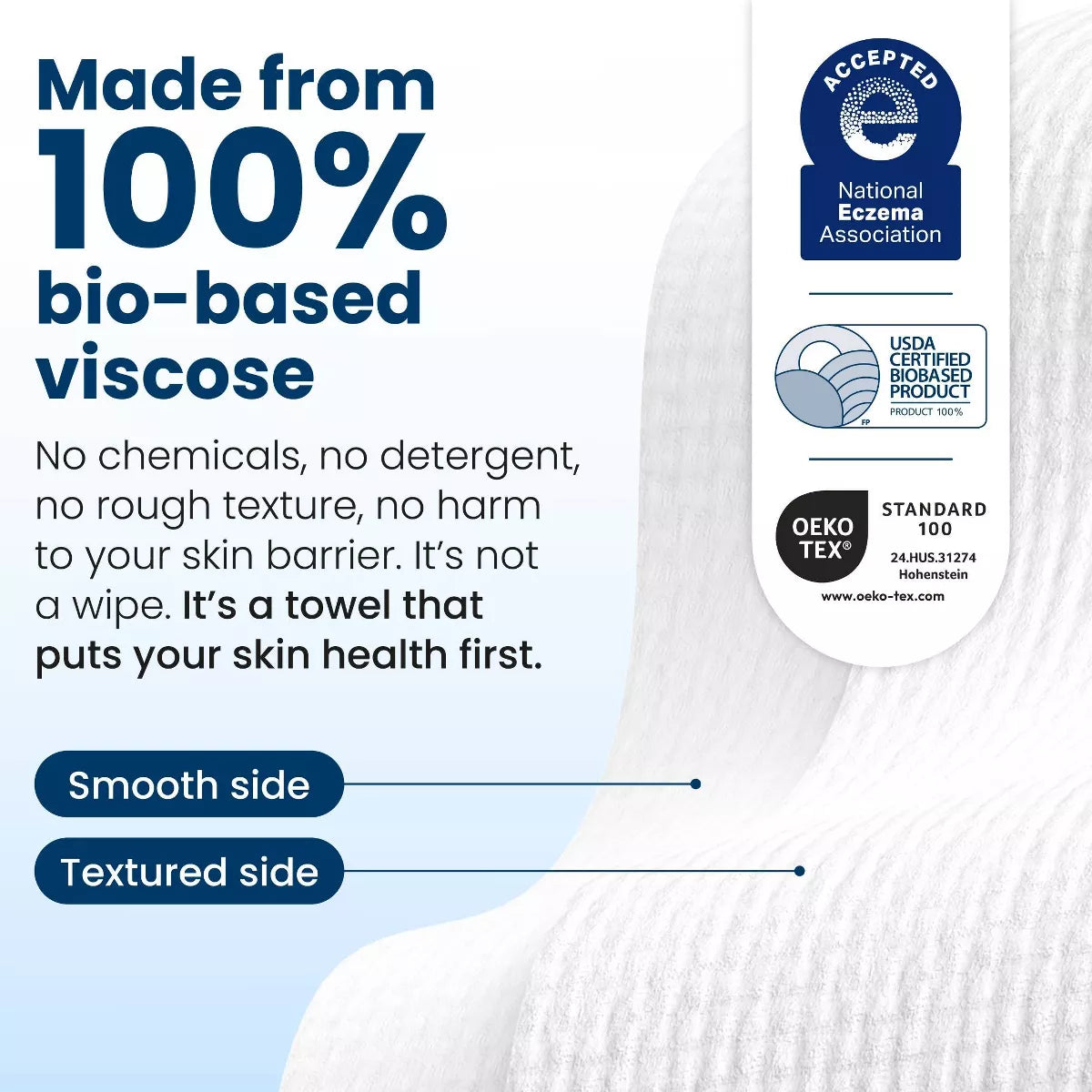 Clean Skin Club Disposable Face Towel for Improved Skin - XL - 50Ct