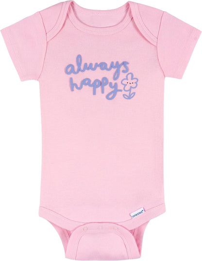 Baby Girls' 8-Pack Short Sleeve Mix & Match Bodysuits