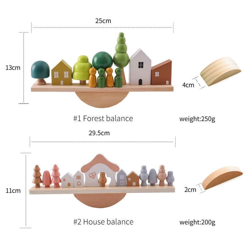 Montessori sensory stacking toys for babies
