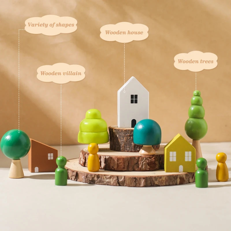 Montessori sensory stacking toys for babies