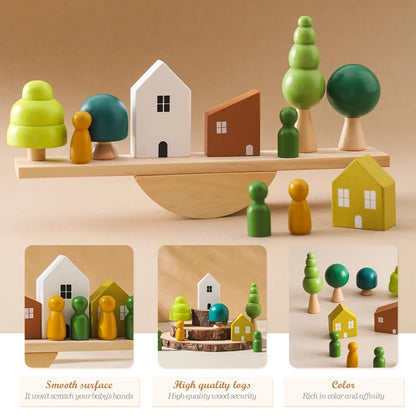 Montessori sensory stacking toys for babies