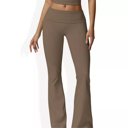 Anna-Kaci Active Women'S Flared High Waist Yoga Pants for Activewear and Everyday Comfort for Workout Wear