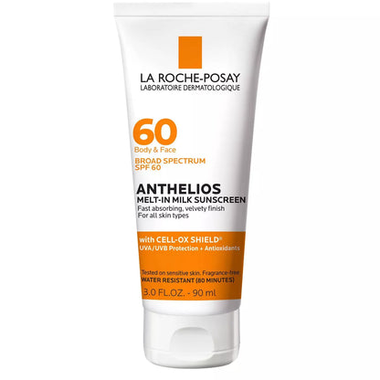 La Roche-Posay Anthelios Melt-In-Milk Sunscreen Lotion for Face and Body - SPF 60