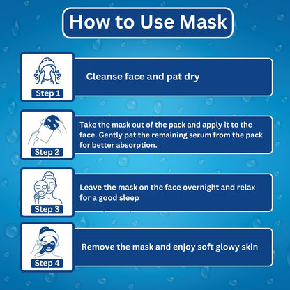 Bio-Collagen Real Deep Mask, Hydrating Overnight Hydrogel Mask, Pore Minimizing