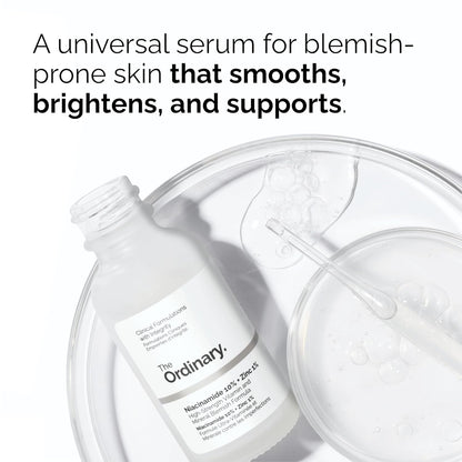 Skin Support Basics Duo - Skin Care Bundle Set for All Skin Types- Hyaluronic Acid 2% + B5 1 Fl Oz, Niacinamide 10% + Zinc 1% 1 Fl Oz