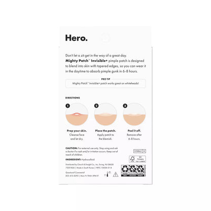 Hero Cosmetics Mighty Patch Invisible - 72Ct